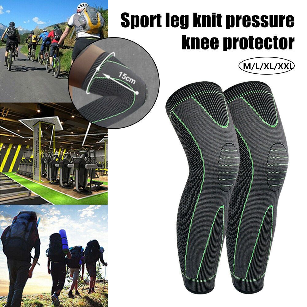 Compression Knee Sleeve - Kniesteun Brace Compressie Lange Volledige Benen