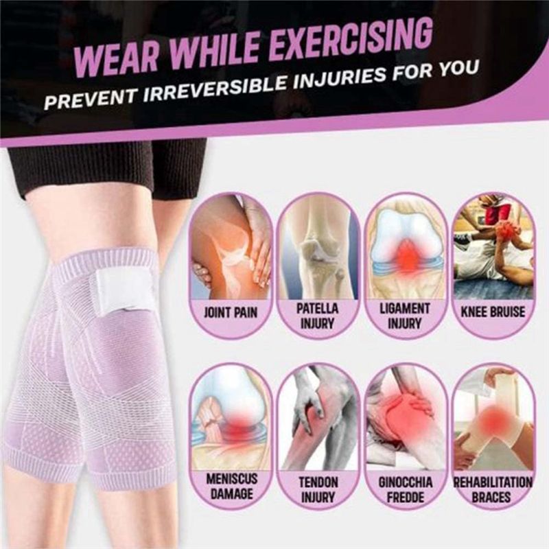 Compression Knee Sleeve - POPULAR-2 PCS Sport Unisex Kniebeschermers, Meniscusbeschermers,