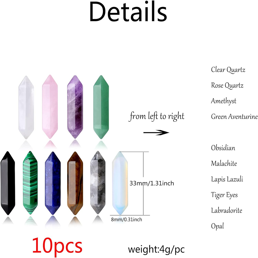 10 Stuks Genezende Kristallen  - Healing Crystal Set recensie en prijs