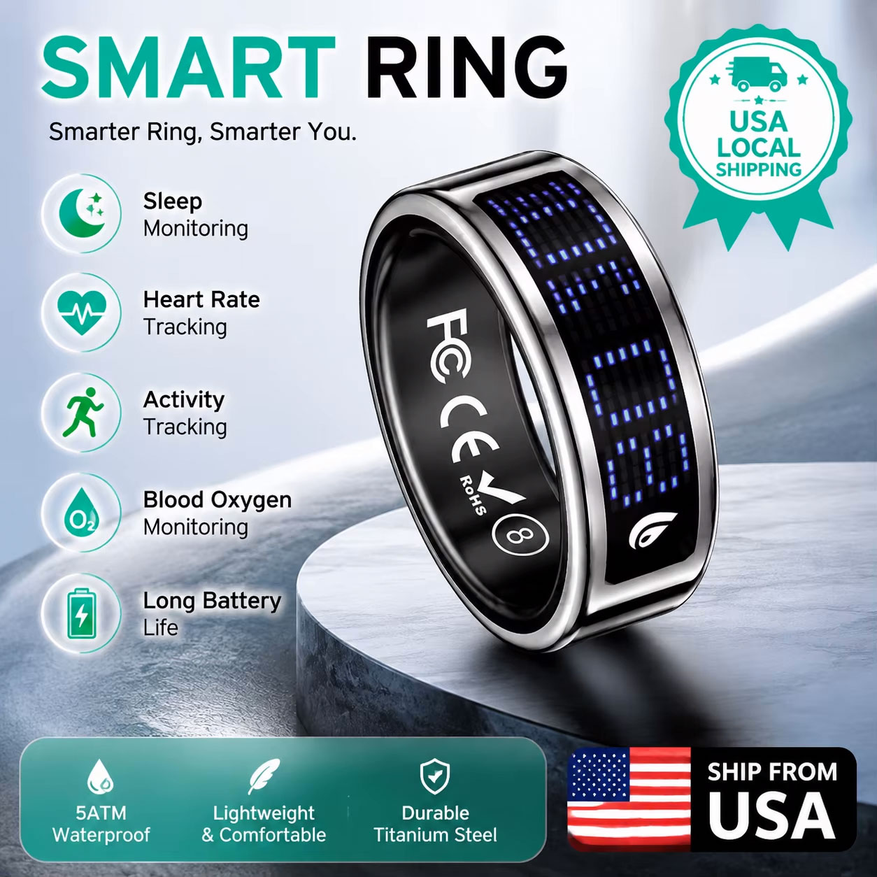 2026 Nieuwe Gezondheids-Smart  - Wellness Health. Ring recensie en prijs